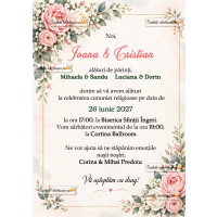 Invitatie digitala la nunta sau cununie