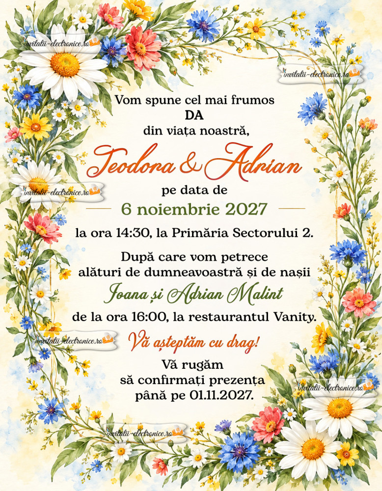 Invitatie la cununie