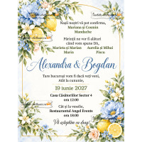 Invitatie cu lamai