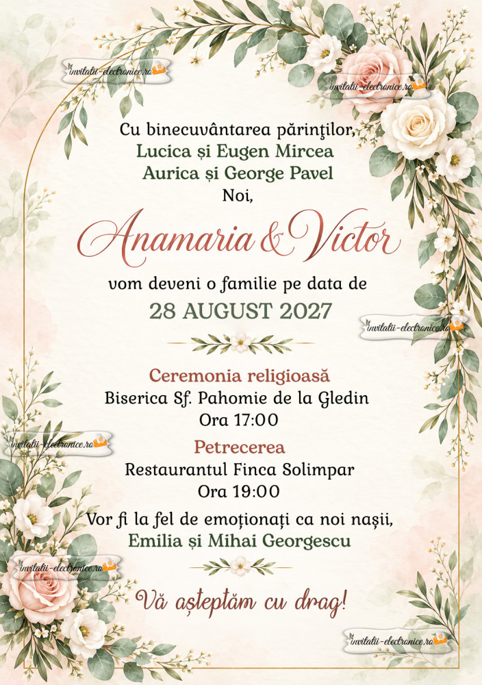 Invitatie de nunta 
