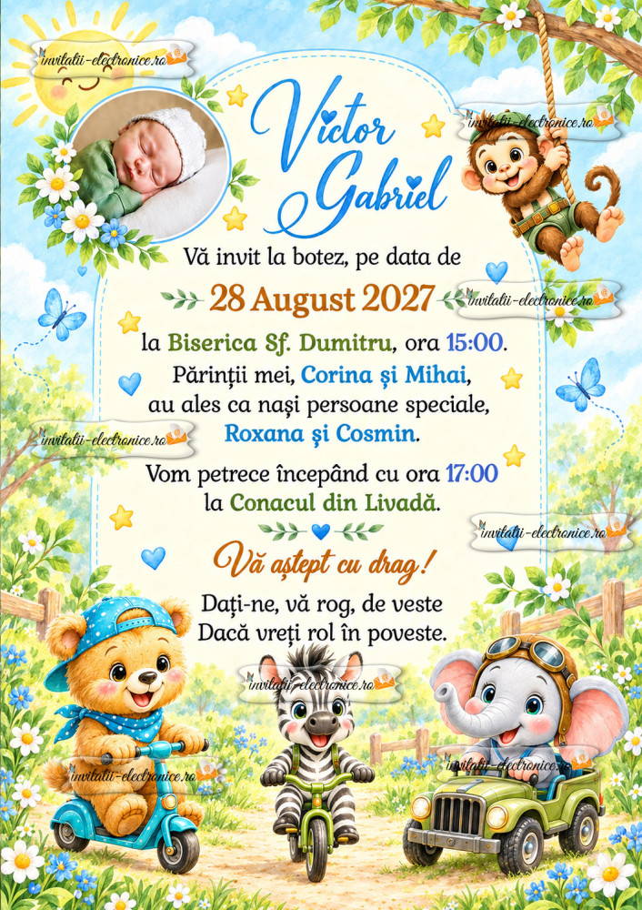 Invitatie cu animale
