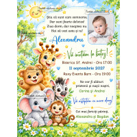 Invitatie la botez cu animale