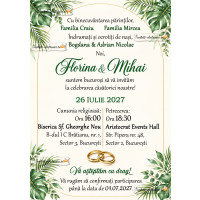 Invitatie la cununie sau nunta
