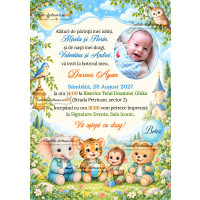 Invitatie la botez baiat