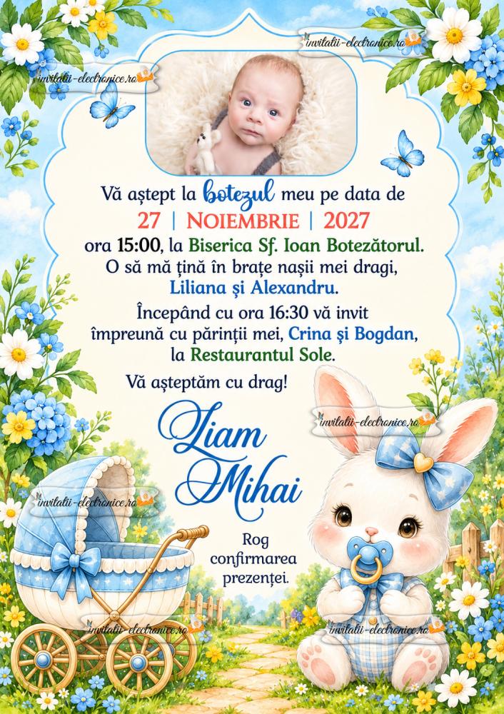 Invitatie cu iepuras