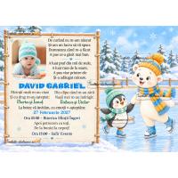 Invitatii electronice de botez iarna