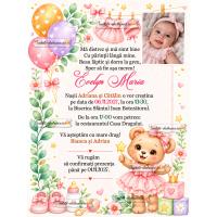 Invitatie botez ursulet
