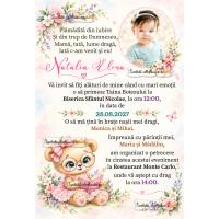 Invitatie la botez de fetita