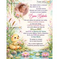 Invitatie botez fetita