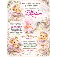 Invitatie la botez cu balerine