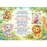 Invitatie botez jungla