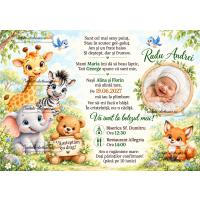 Invitatie la botez cu animale