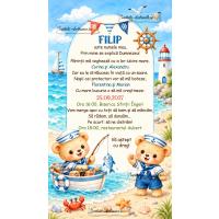 Invitatie la botez marinar