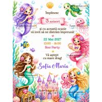 Invitatie la petrecere fetita