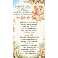 Invitatie video botez fetita