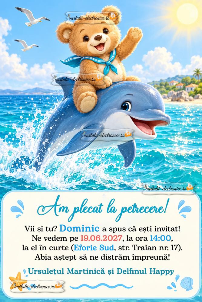 Invitatie la petrecere de copii
