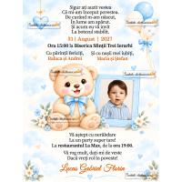 Invitatie la botez baietel