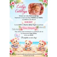 Invitatie digitala botez fetita