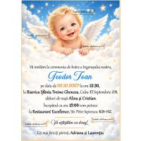 Invitatie digitala cu ingeras