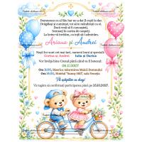 Invitatie electronica pentru gemeni