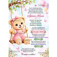 Invitatie la botez fetita 