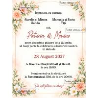 Invitatie de nunta simpla si eleganta