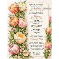 Invitatie nunta lalele
