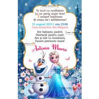 Invitatie cu Elsa din Frozen