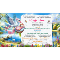 Invitatie la botez fetita 