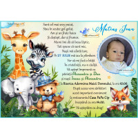 Invitatie la botez cu animale