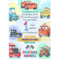 Invitatii cu Cars