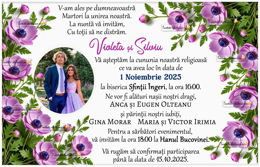 Invitatie de nunta online