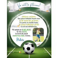 Invitatie cu minge de fotbal