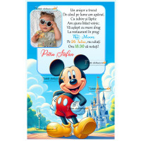 Invitatie cu Mickey Mouse