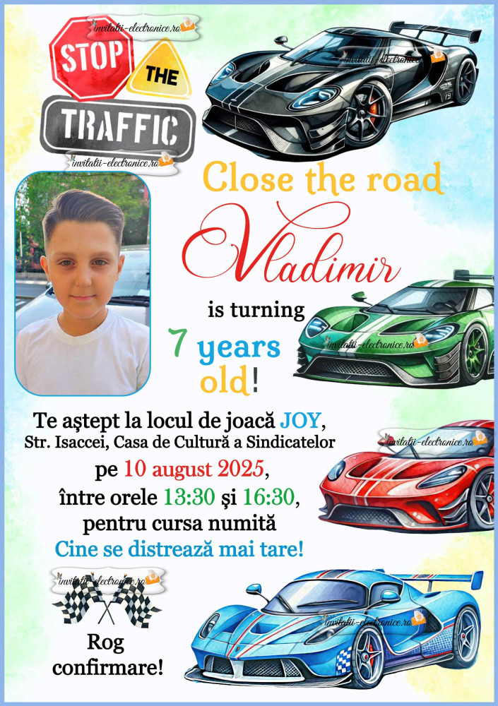 Invitatie cu masini