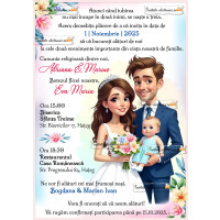 Invitatie nunta si botez