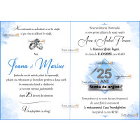 Invitatie la nunta de argint