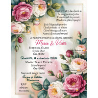 Invitatie la nunta sau cununie