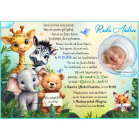 Invitatie la botez cu animale