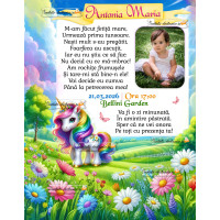 Invitatie digitala cu unicorn