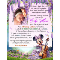 Invitatie botez cu Minnie