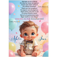 Invitatie la petrecere de copii