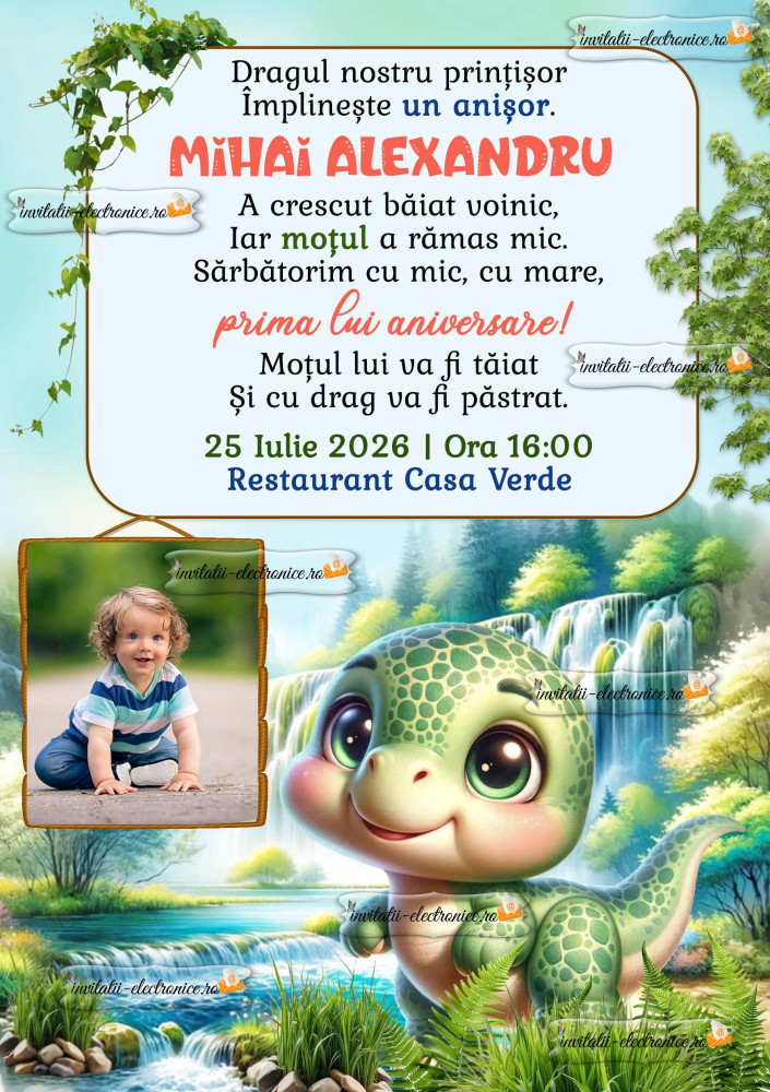 Invitatie pentru iubitorii de dinozauri
