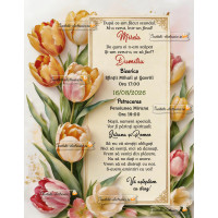 Invitatie nunta lalele